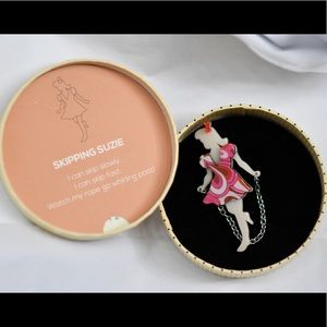 Erstwilder Skipping Suzy Brooch